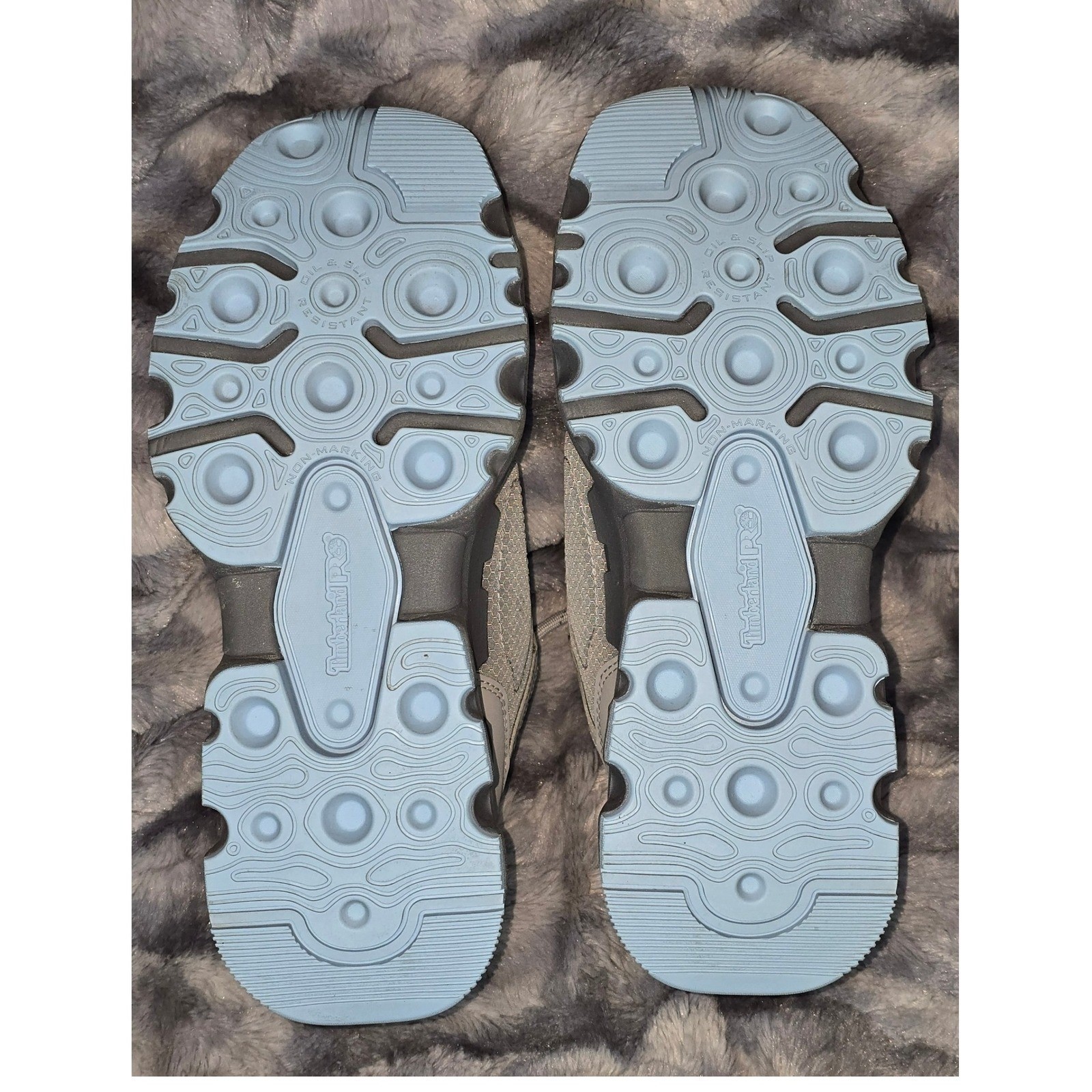 NEW Timberland PRO Women’s Composite Toe Work Shoe Tan Blue Gray Size 9.5