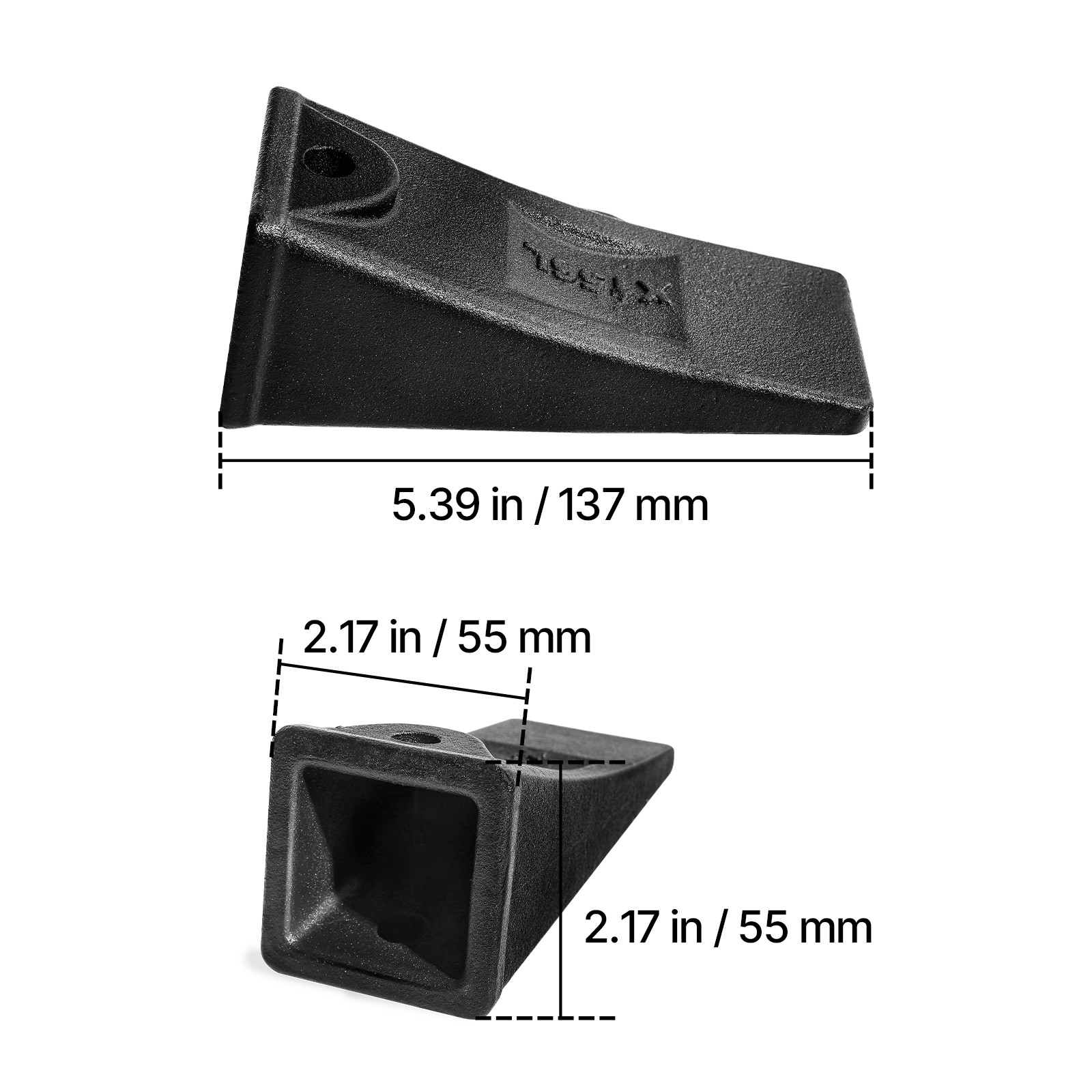 Uimoso 4 Pack X156L Bucket Teeth 5.3″ with Pins for Excavator Skid Steer Backhoe