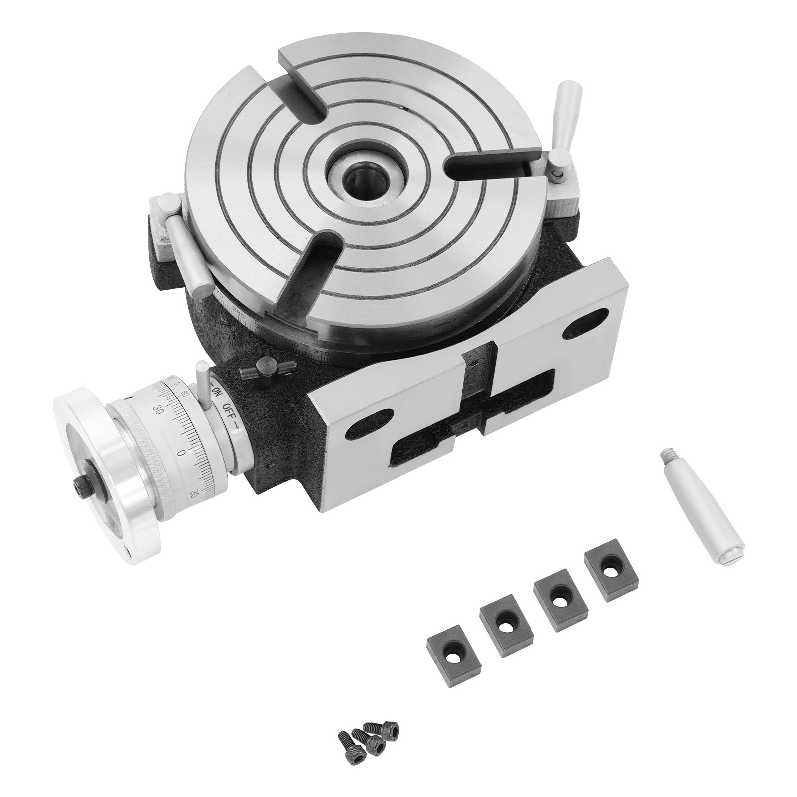 Horizontal Vertical Rotary Table 3-Slot Rotary Table 360° Rotary Adjustment