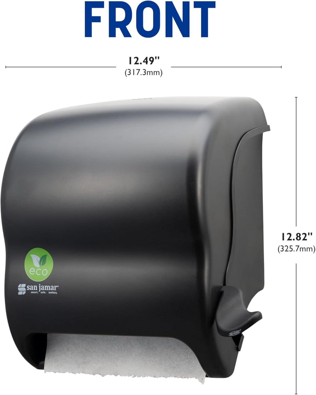 Ecologic Element Recycled Plastic Lever Paper Towel Dispenser, Manual Towel Disp