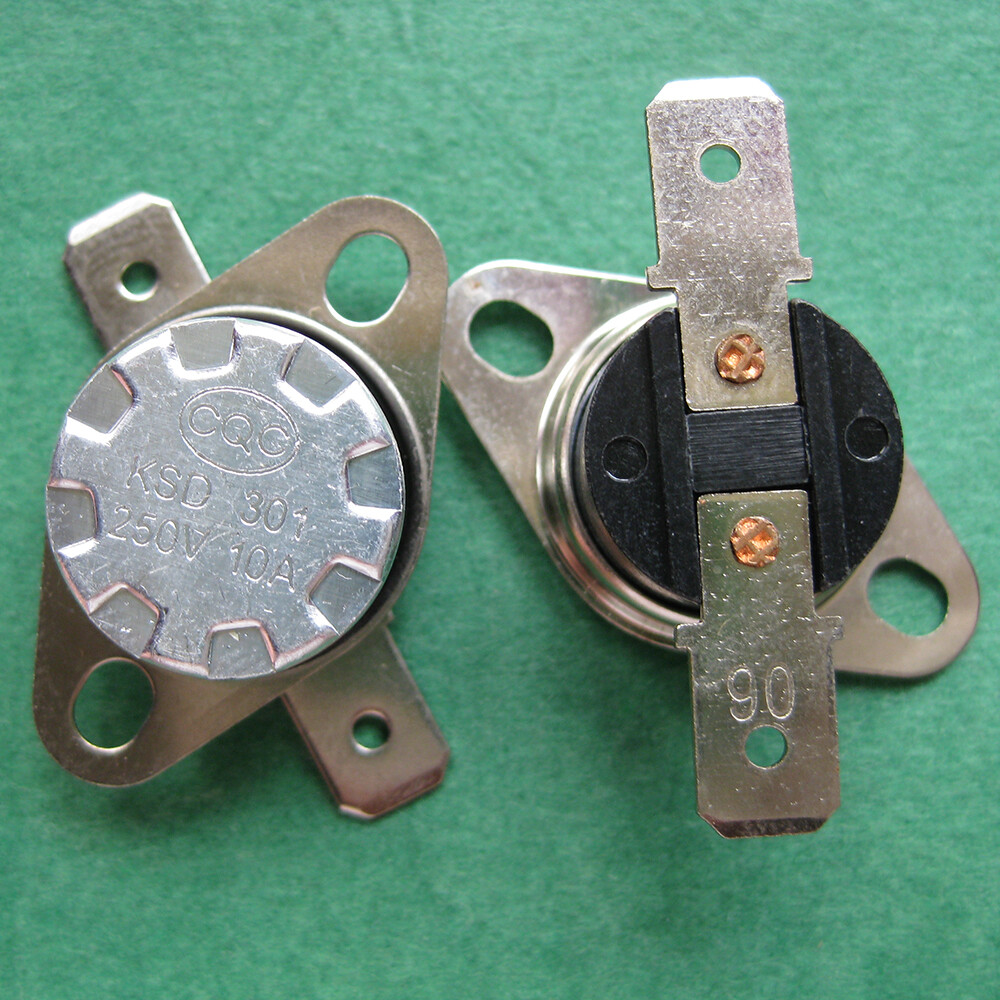 2pcs KSD301 90°C / 194°F Degree Celsius N.C. Temperature Switch Thermostat