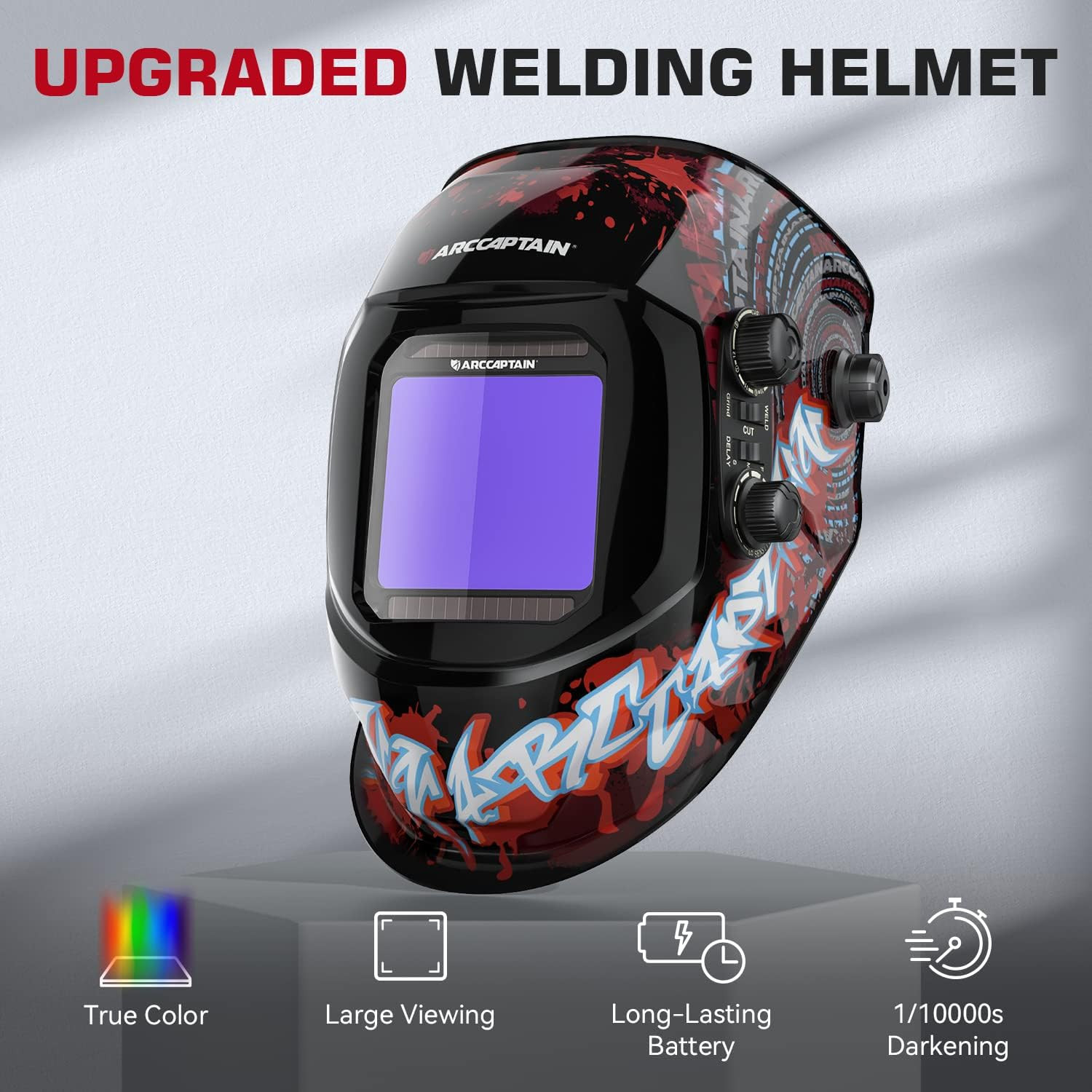 ARCCAPTAIN 200A Aluminum MIG Welder 6 in 1 Lift MIG/TIG/Stick & Welding Helmet🔥