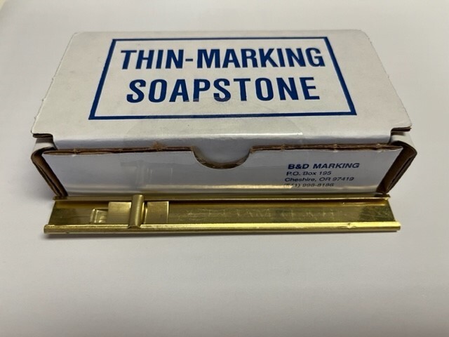 Thin Marking Soapstone 1/32″( box of 120 stks) with Brass holder