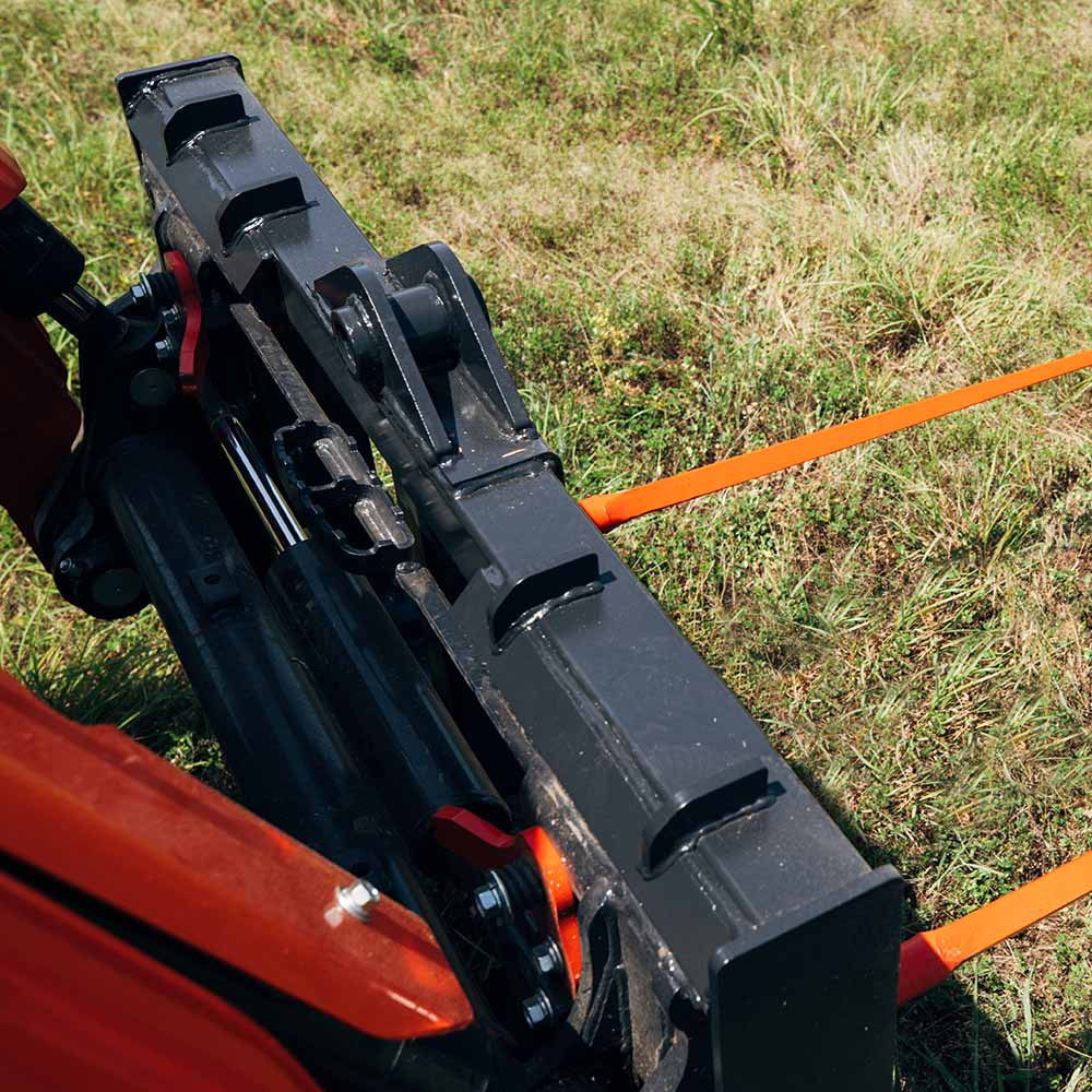 Titan Attachments HD Skid Steer Hay Frame Attachment, Two 39″ Hay Spears