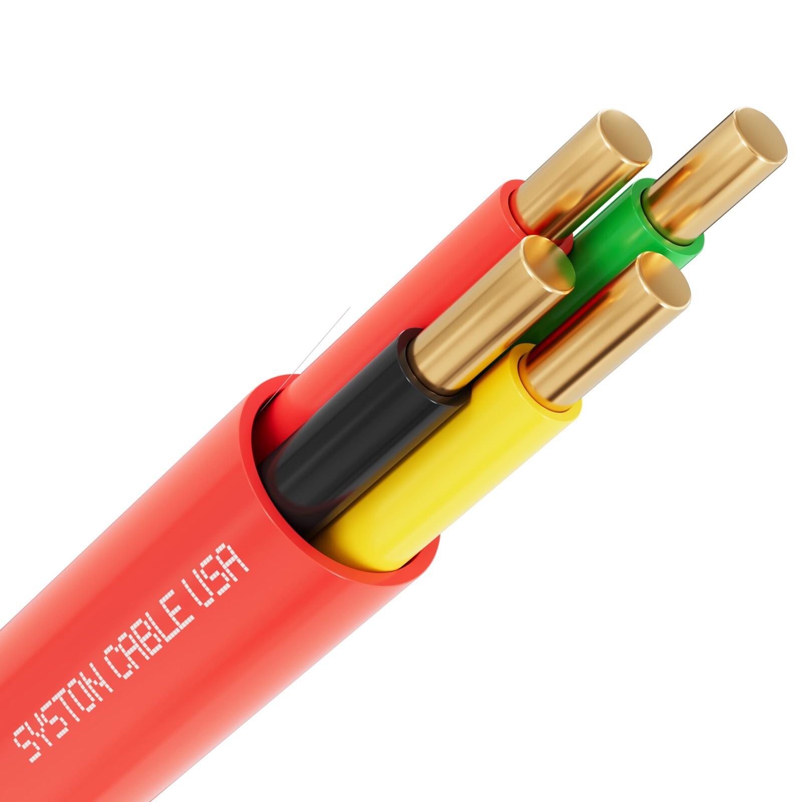 Syston 16/4 Fire Alarm Wire Cable Solid Copper FPLP/CMP Power Limited Unshielded