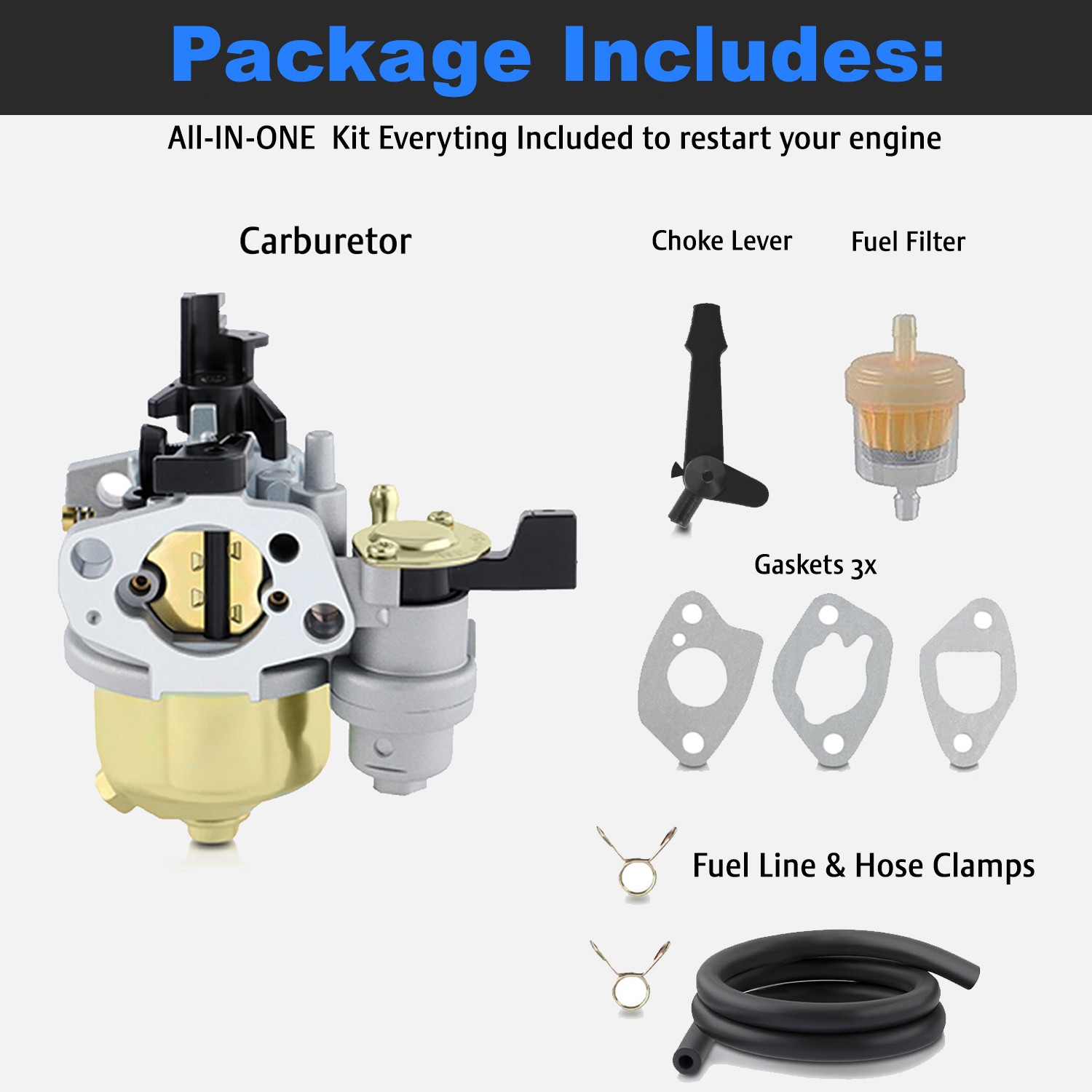 Carburetor for Mikasa MCV88 Compactor