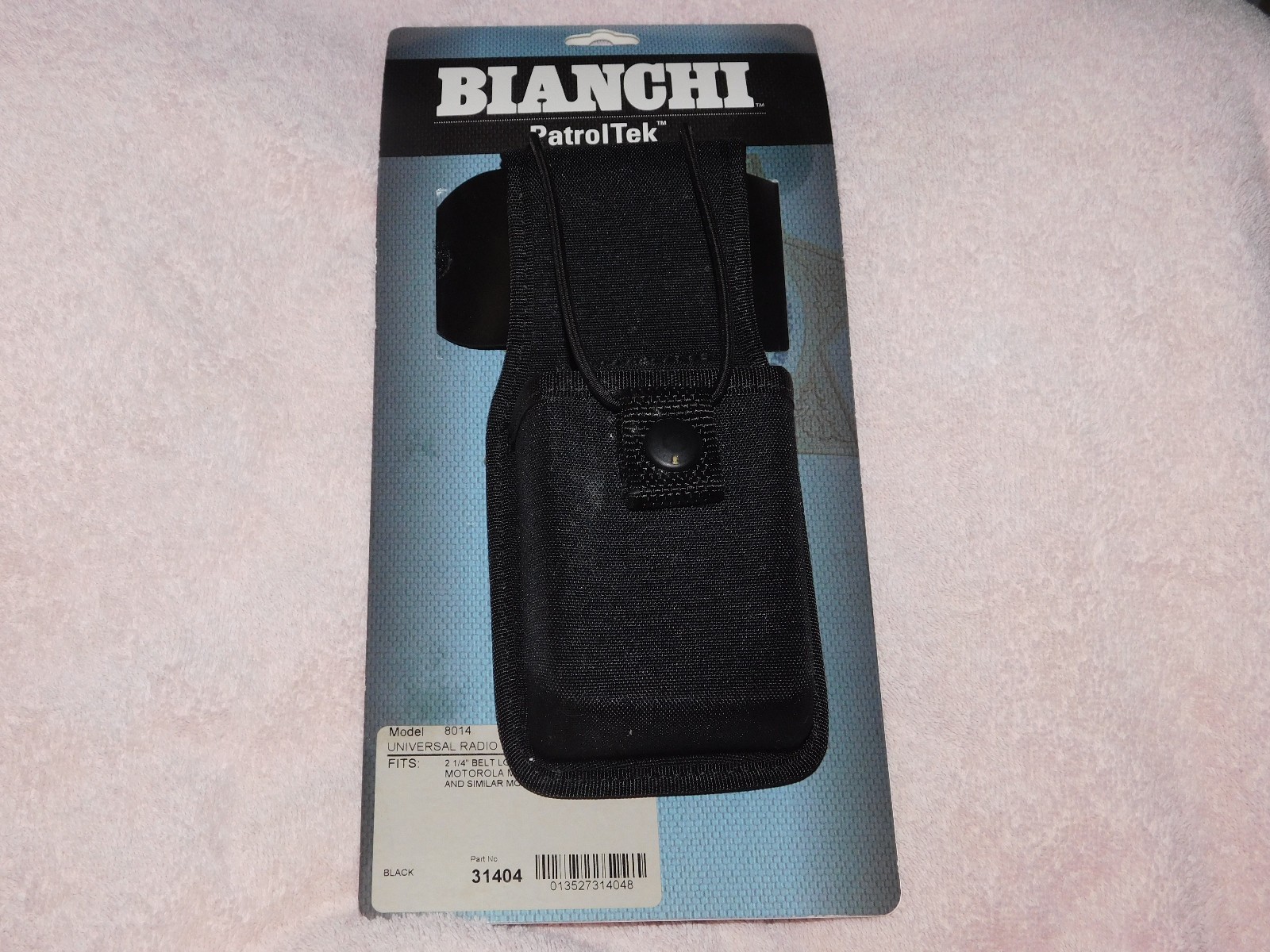 Bianchi PatrolTek Nylon Radio Holder 8014 Belt Holster
