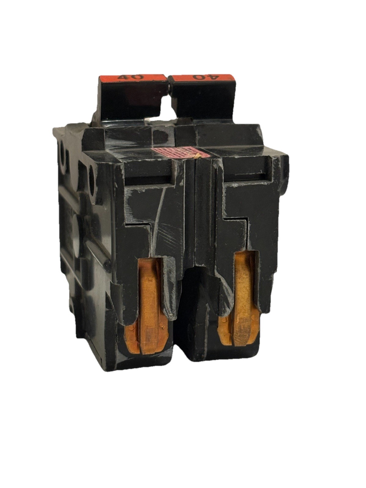 Federal Pacific FPE NA240 2 Pole 40 Amp Stab Lok Circuit Breaker – Red Handle