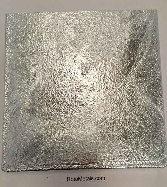 Roto Metals Zinc Plate – 1/2 inch x 6 inch x 6 inch