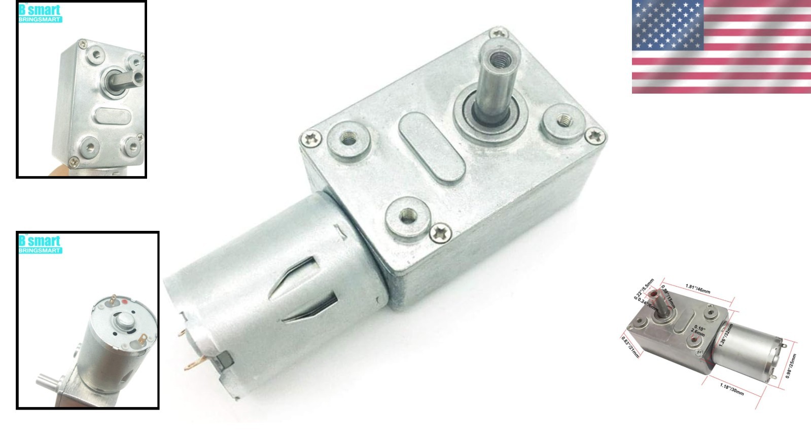 Electric Motor 12V 6rpm for Low Speed Applications