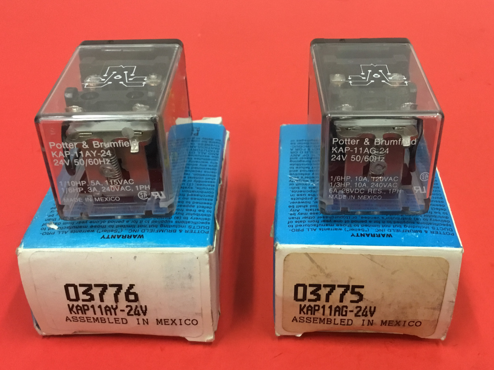 Mixed Lot of (2) – Potter & Brumfield – Relay – NEW