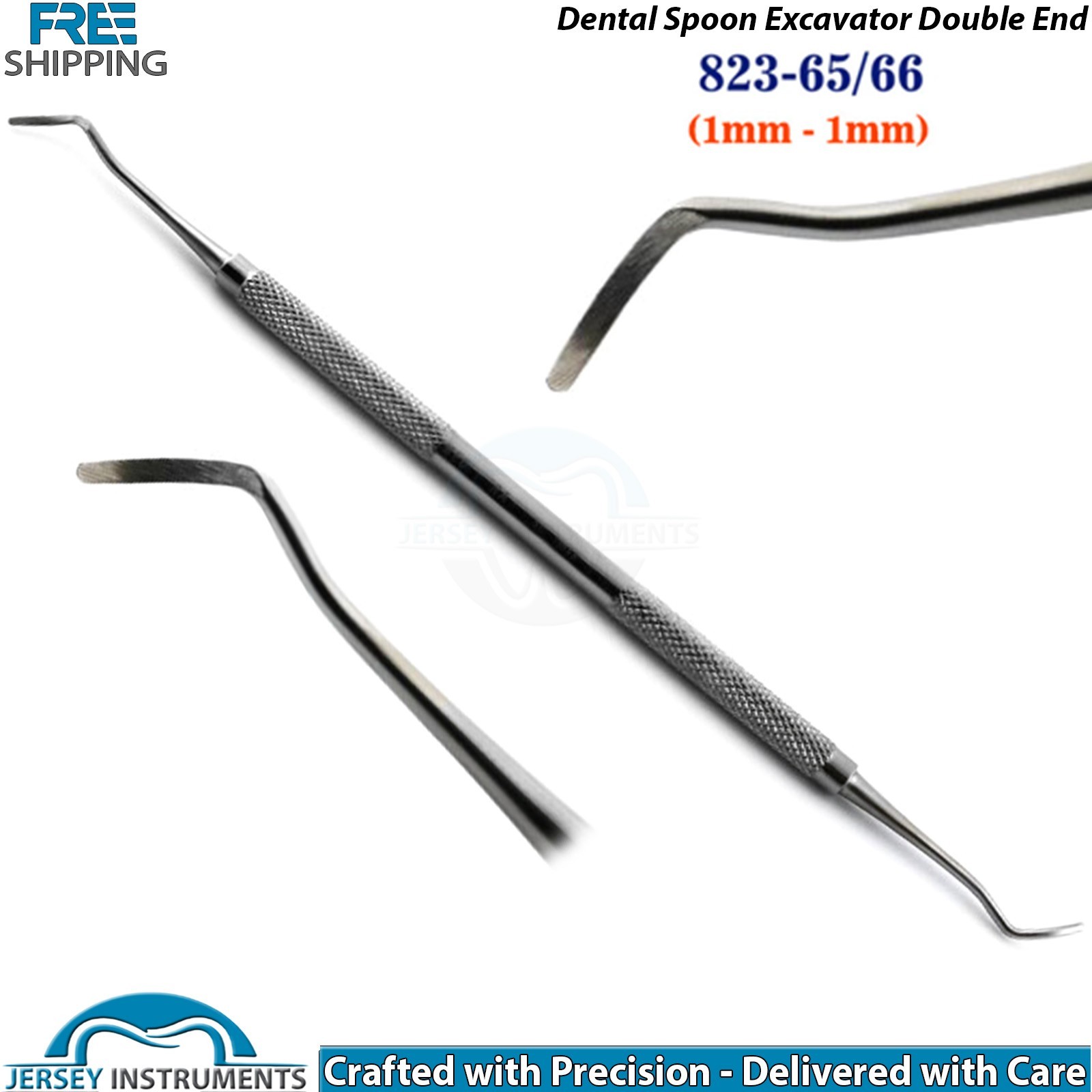 Dental Spoon Excavator 823 Double End Caries Removal Cavity Dentist Tool Steel