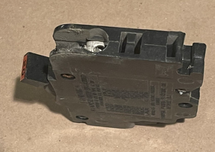 NC120 FPE 20 Amp 1 Pole Stab-Lok «Thin» Federal Pacific Breakers NC20 RED