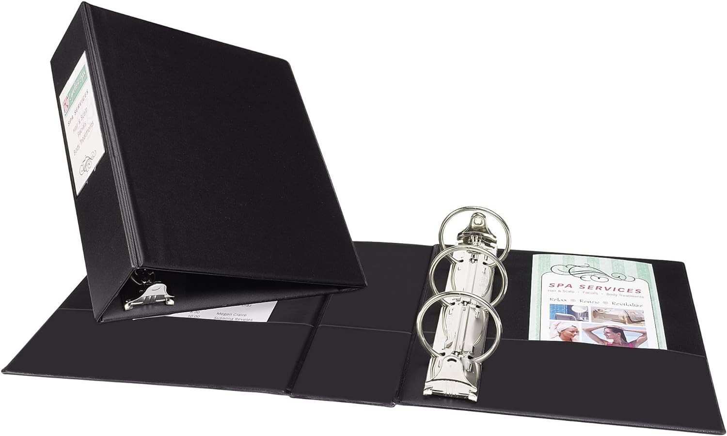 Avery Mini Binders, 5.5″ X 8.5″, 2 Inch round Rings, Black, Durable Ring Binder,