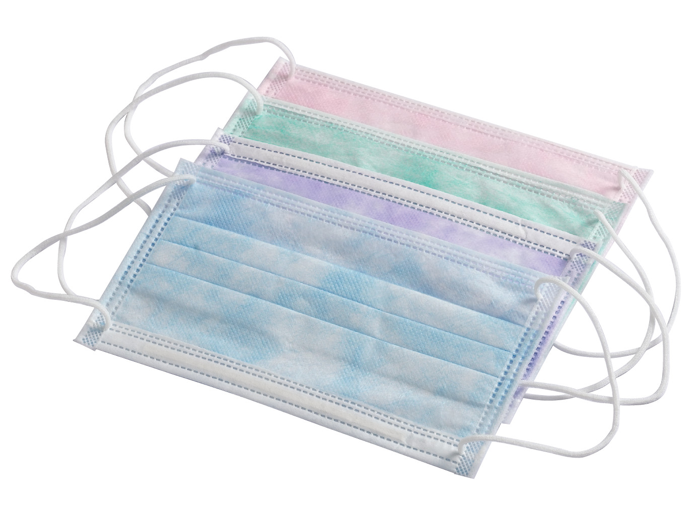 Disposable Face Masks (BFE 99%)Ear-Loop 3 Ply Lavender Color 50 pcs
