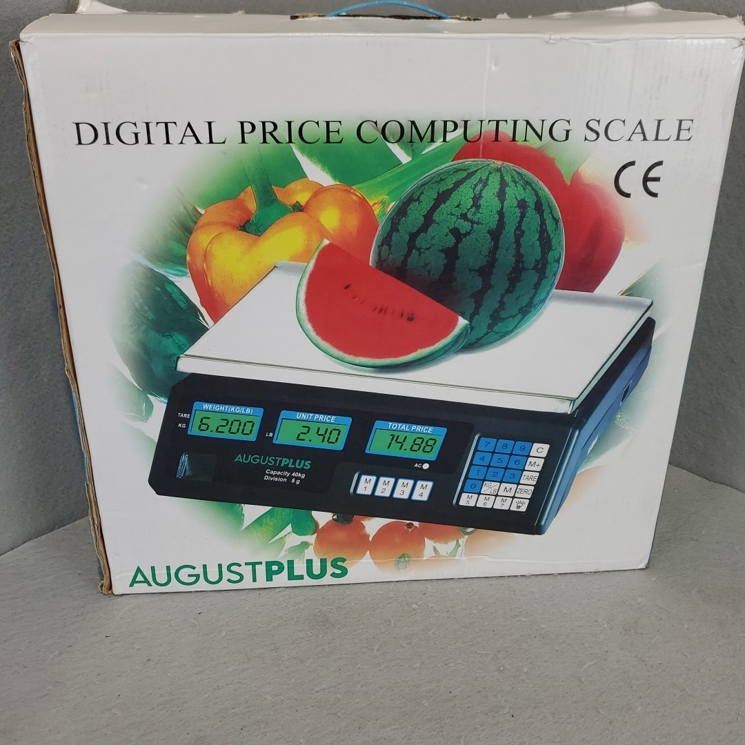 88lb 40kg Electronic Digital Price Computing Market Commercial Scale