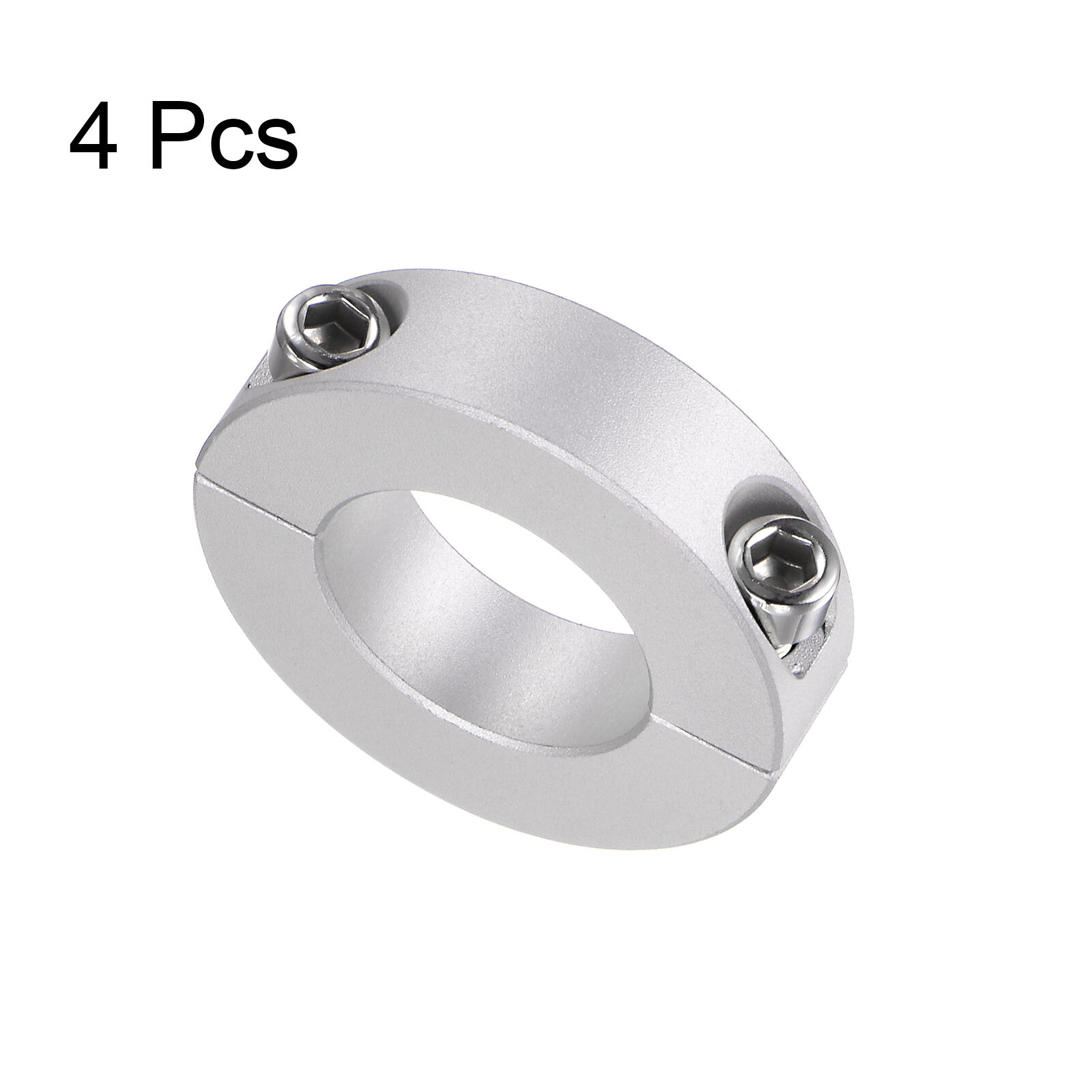 4pcs Double Split Shaft Collar 25mm Bore Clamp-On Collars 45mm OD 12mm Width