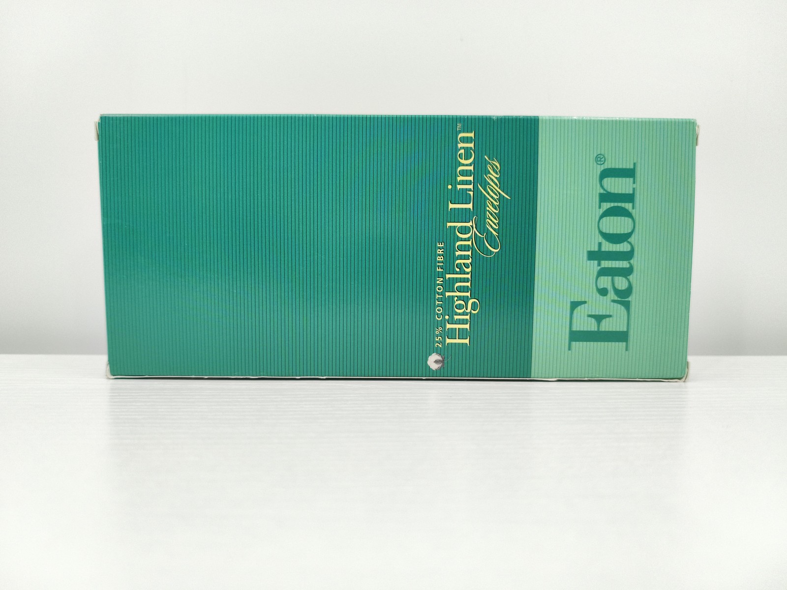Eaton Highland Linen Envelopes No. 10 White 25 Per Box 25% Cotton Fibre