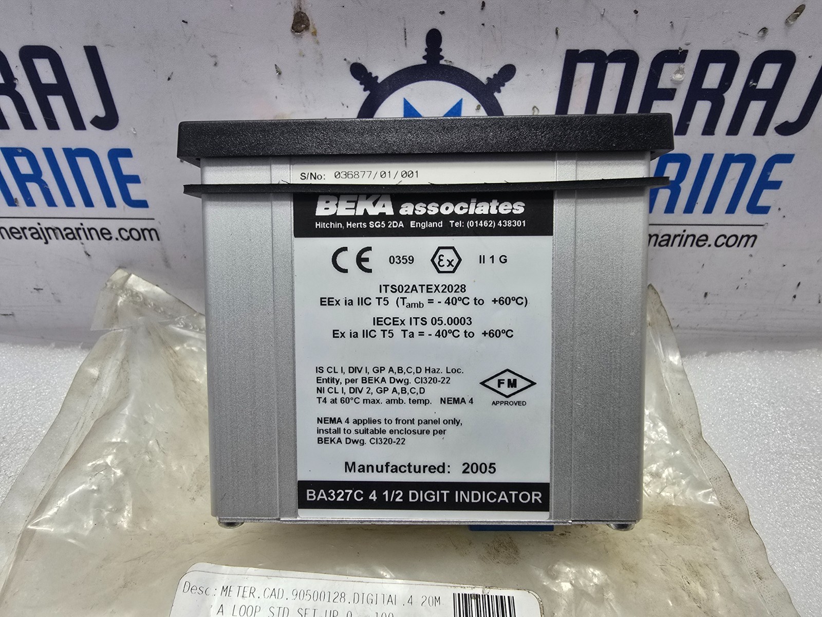 Beka BA327C 4 1/2 Digit Indicator Display 0.00 To 100.00