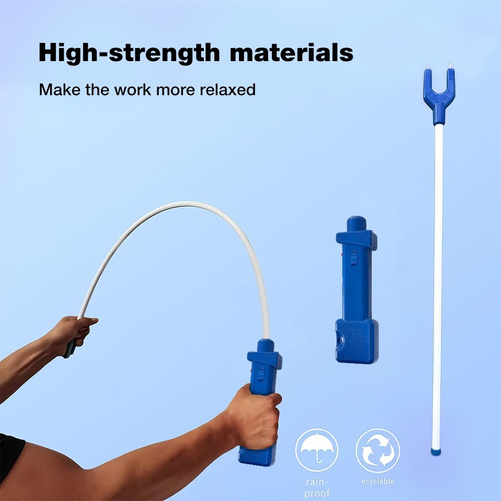 10000V Rechargeable Hot Shot Cattle Prod Stick Electric Shock Livestock Prodder
