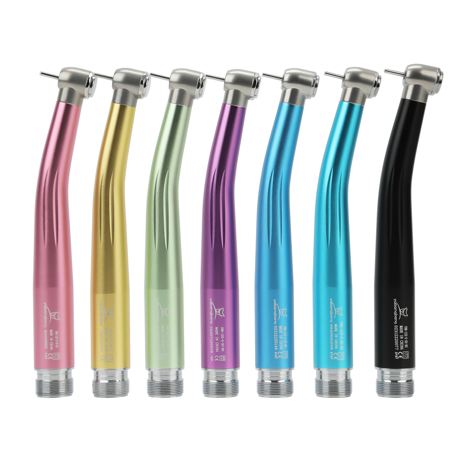 NSK Style Dental High Speed Handpiece Colorful Turbine 2/4 Holes 7 Colors Rotor