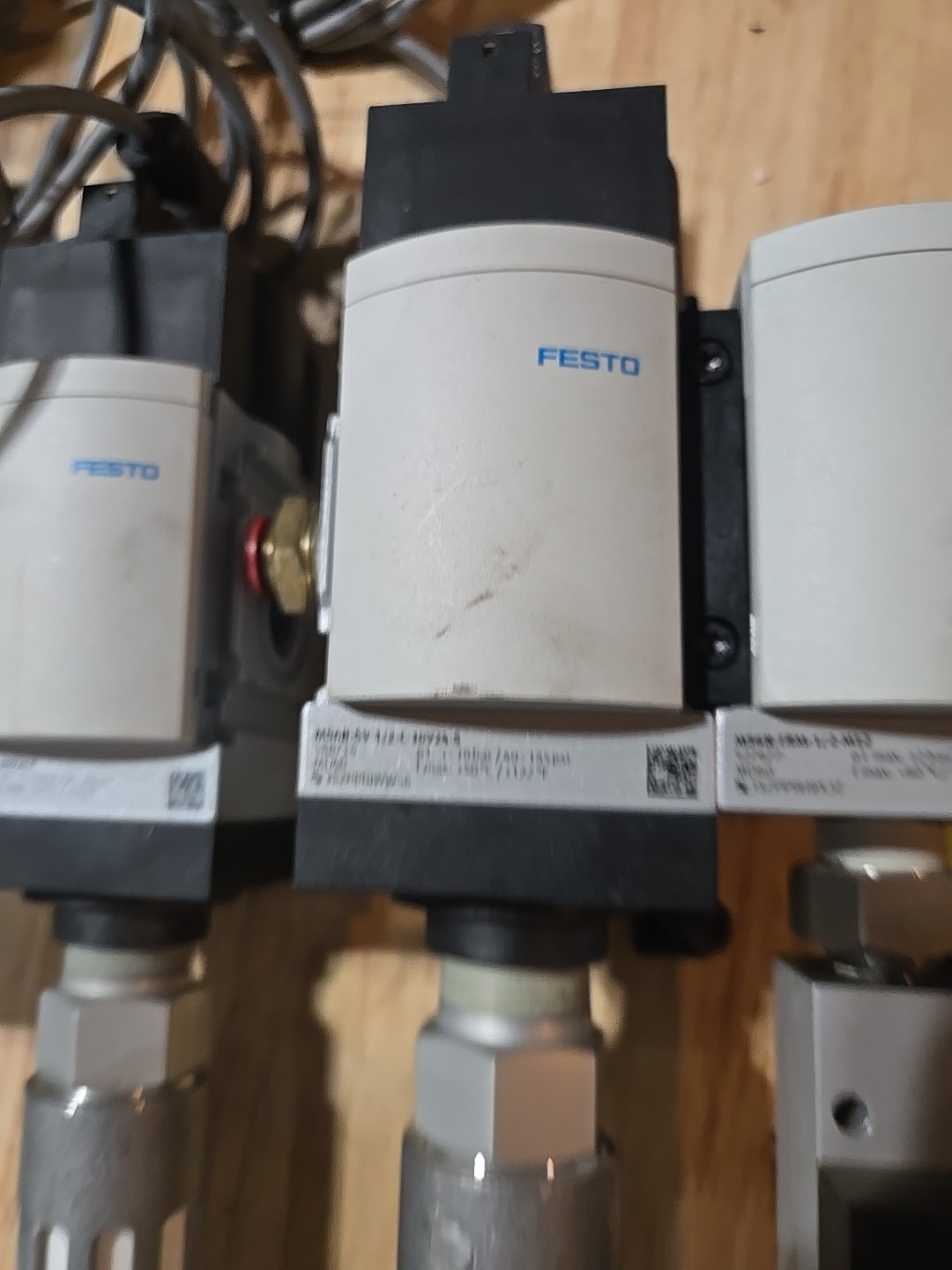 FESTO MS6N-SV-1/2-C-10V24-S ( Two Of These), MS6N-FRM-1/2-M12, PEV-1/4-B-M12