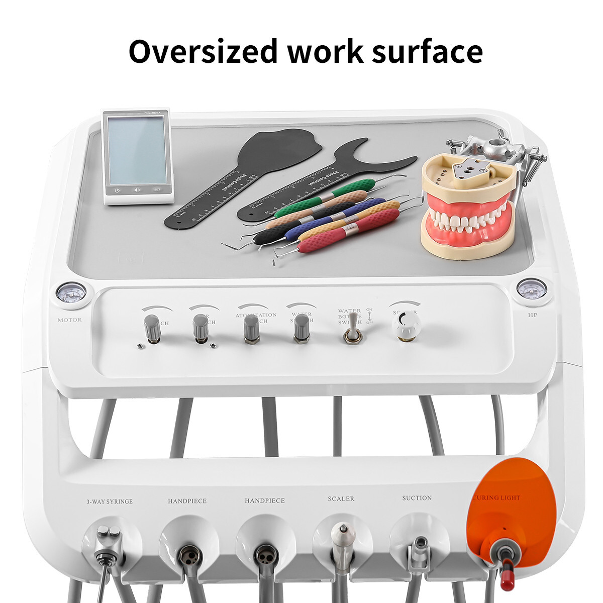 Portable Dental Delivery Unit Air Compressor Suction Unit 4 Holes /Handpiece Kit