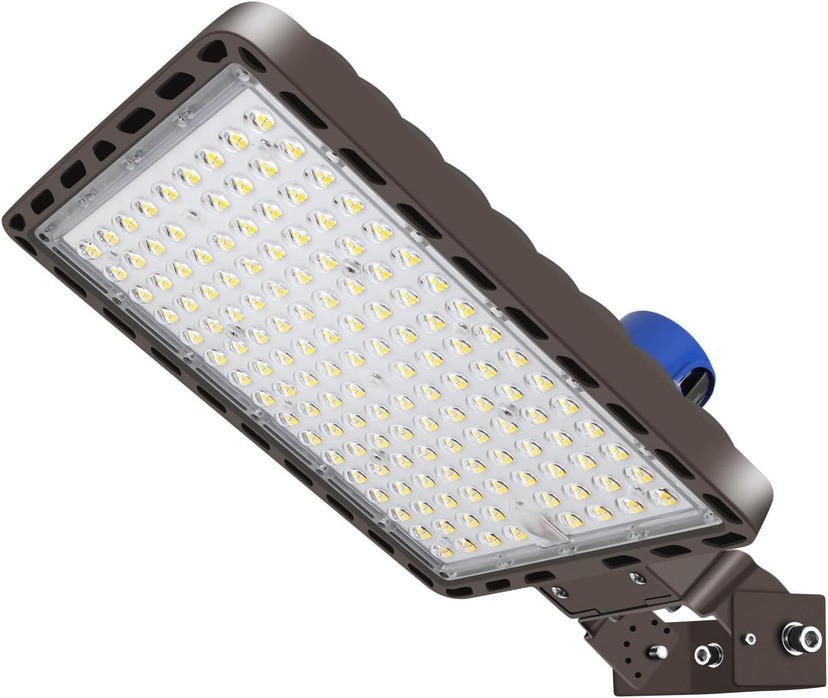 Juyace 350W LED Parking Lot Light with Photocell, 52500LM 5000K, IP65 Dusk to