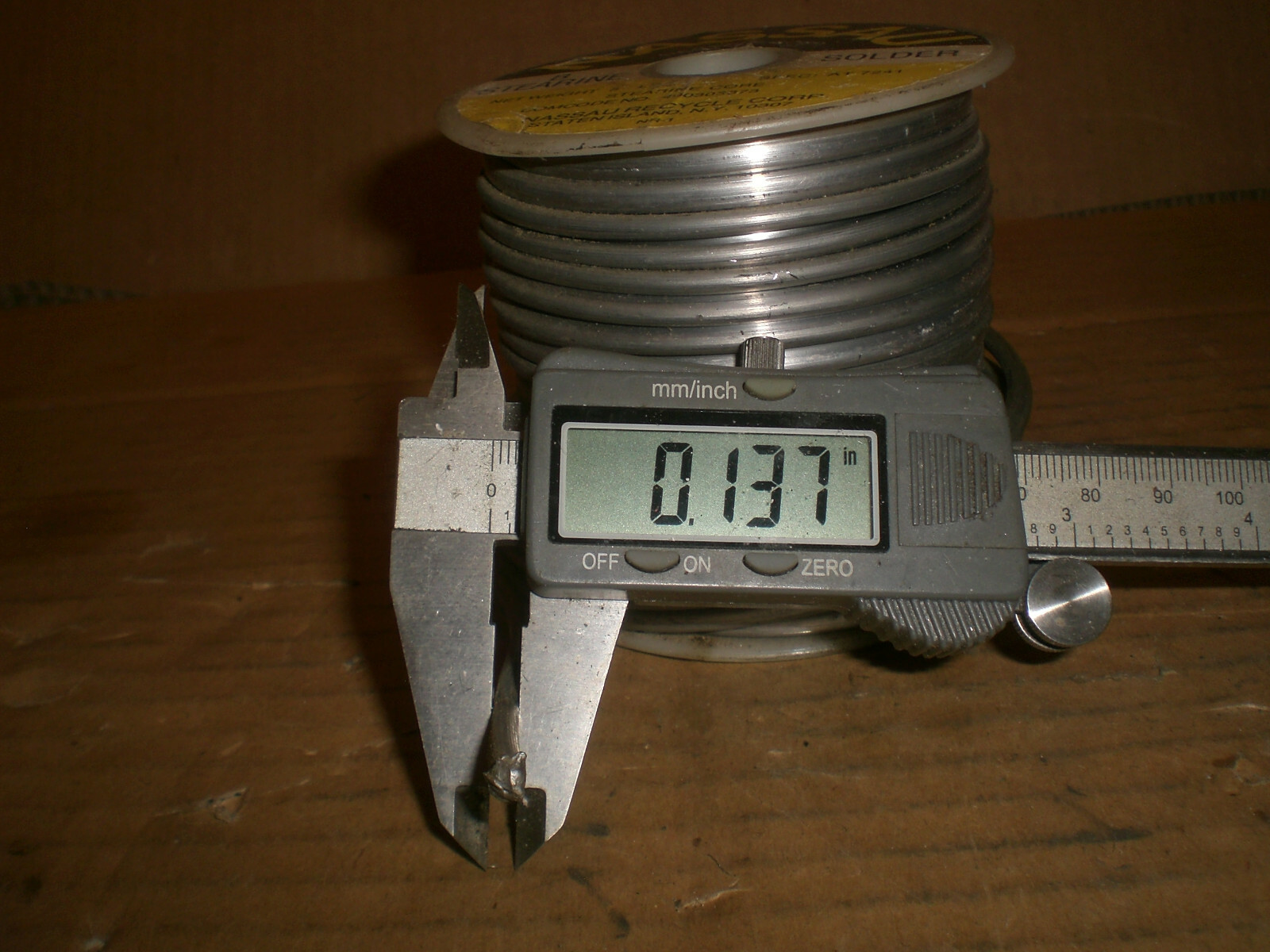 Nassau Stearine core solder roll almost 5Lbs