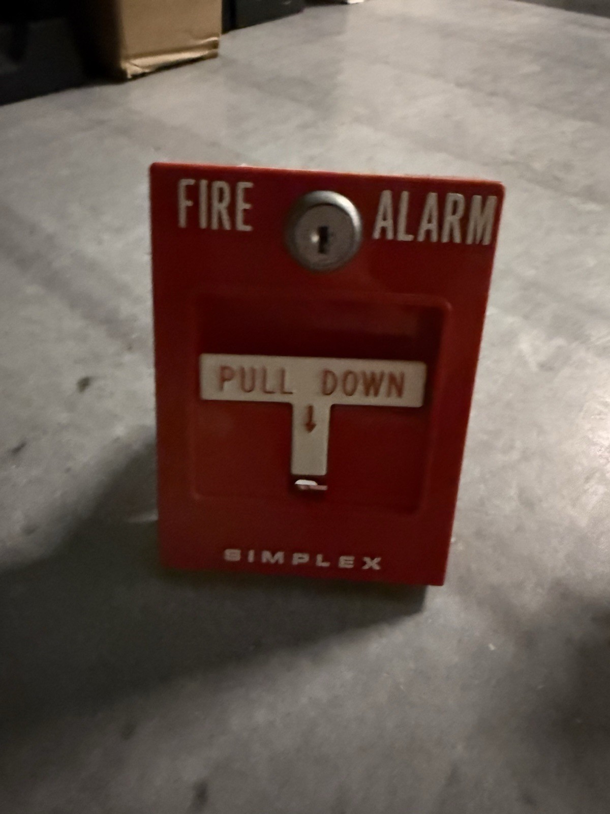 Simplex Conventional Fire Alarm Pull Station – No Key – Used