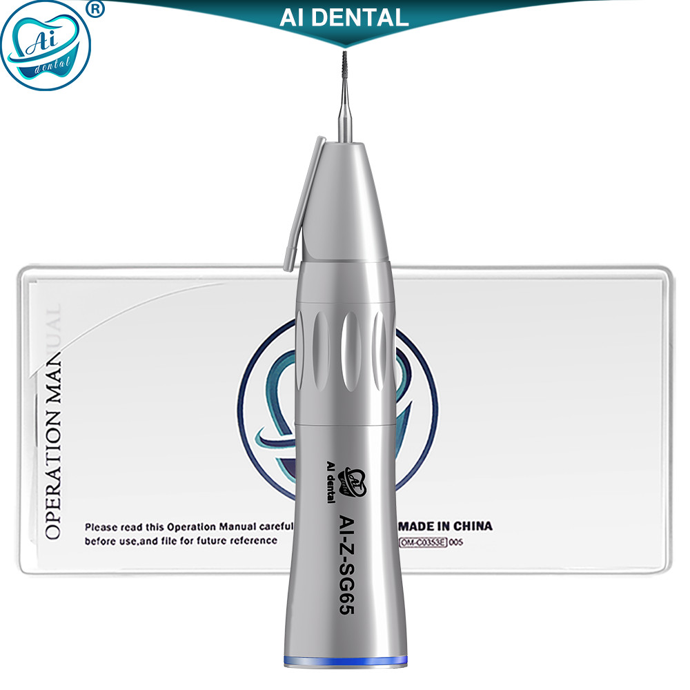 Dental 1:1 Direct Drive Straight Implant Handpiece Non-Optic External Cooling