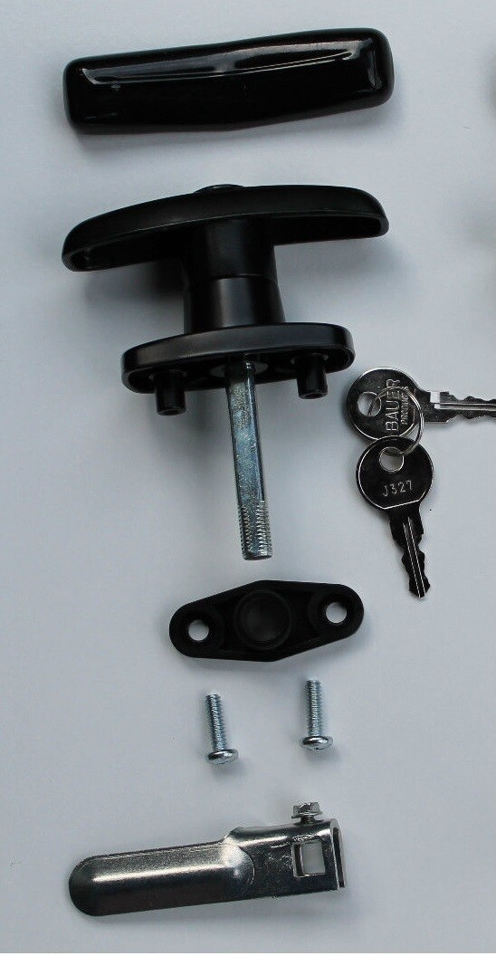 T-323 Bauer T-Handle w/L-handles (single/pair) Truck Top Caps RV Campers toppers