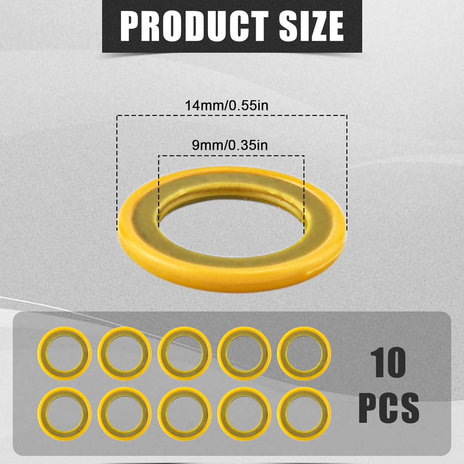 10 X 26-830749 Gearcase Oil Drain Plug Gaskets Screw Washers, Lower Unit Seals f