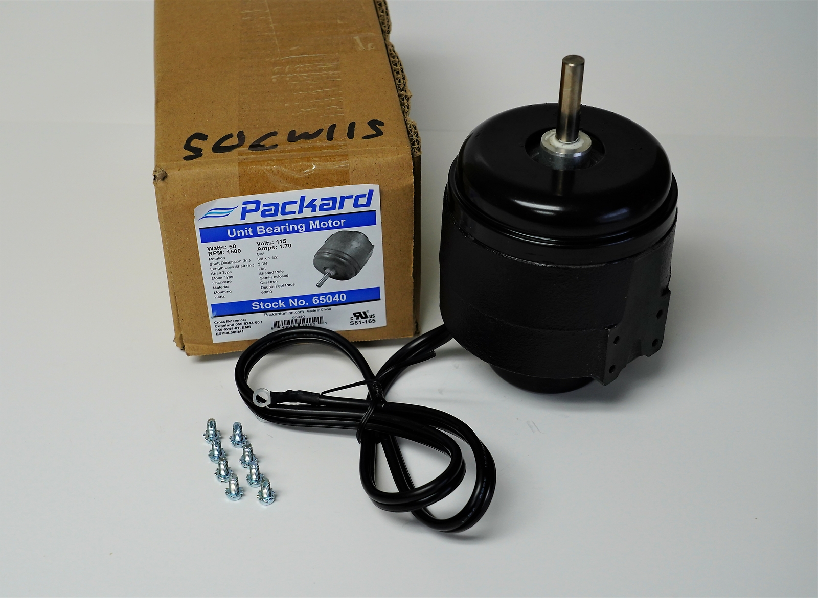 Packard Refrigeration 65040 50 Watt CW 115 Volts ESPOL50EM1