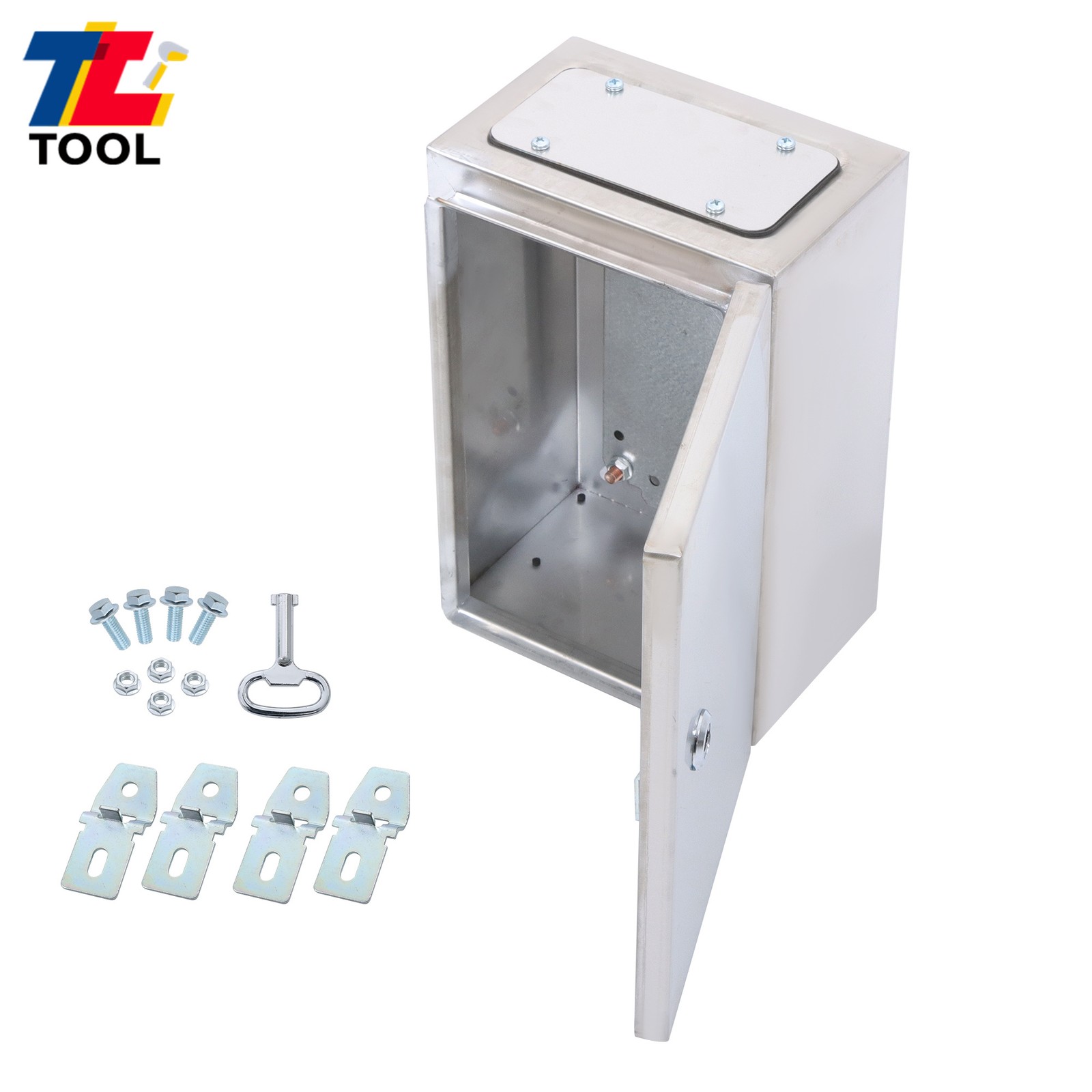 12x8x6″ IP66 Electrical Enclosure Junction Box Stainless Steel NEMA 4X