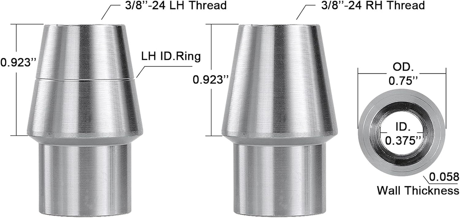 3/8″ Heim Joints Rod End Kit.375″ Chromoly Heim Joints Panhard Rod End Kit for S