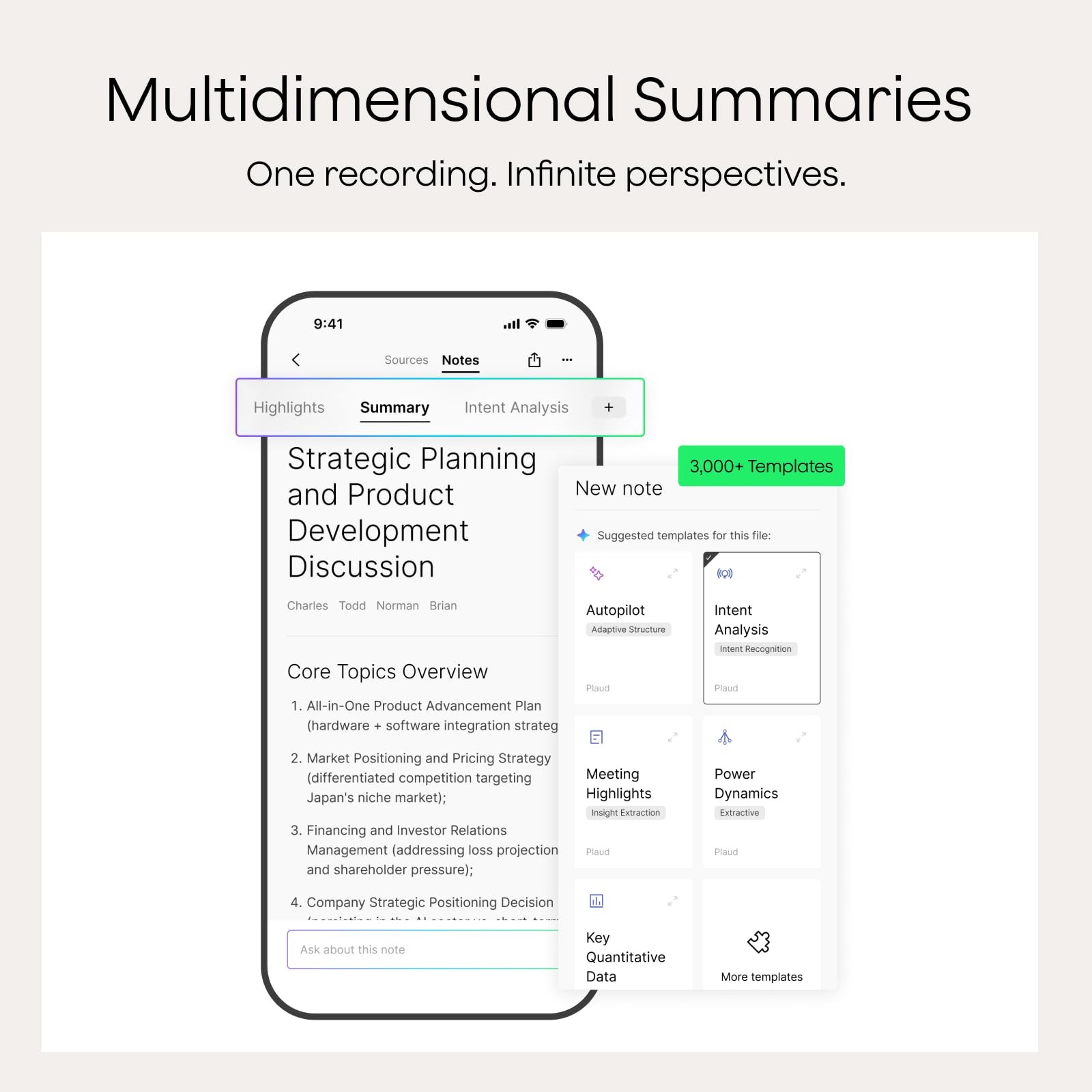 Plaud NotePin Voice Recorder, AI Voice Recorder, App Control, AI Notetaker, A…