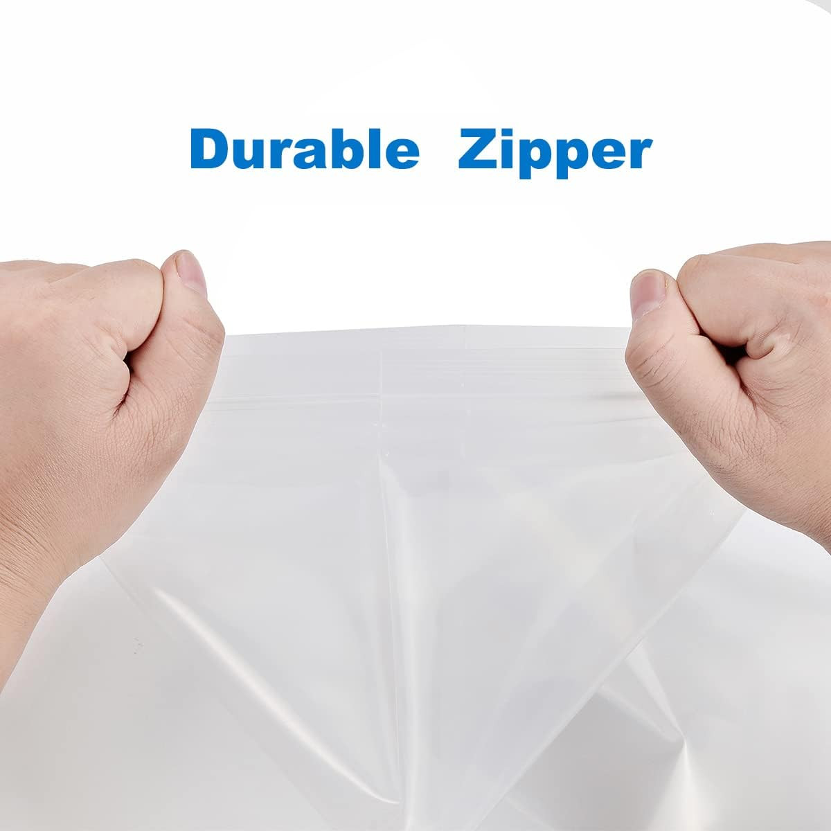 200 PCS Clear Zip Lock Bags 3×4 Inch 2.4 Mil Reclosable Plastic Storage Bags