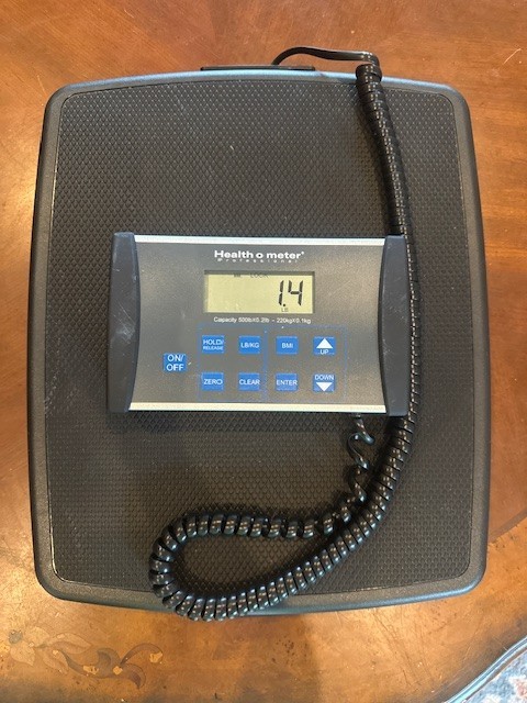 Health o meter Professional 498KL Digital Medical Scale Tested & Working No Adap