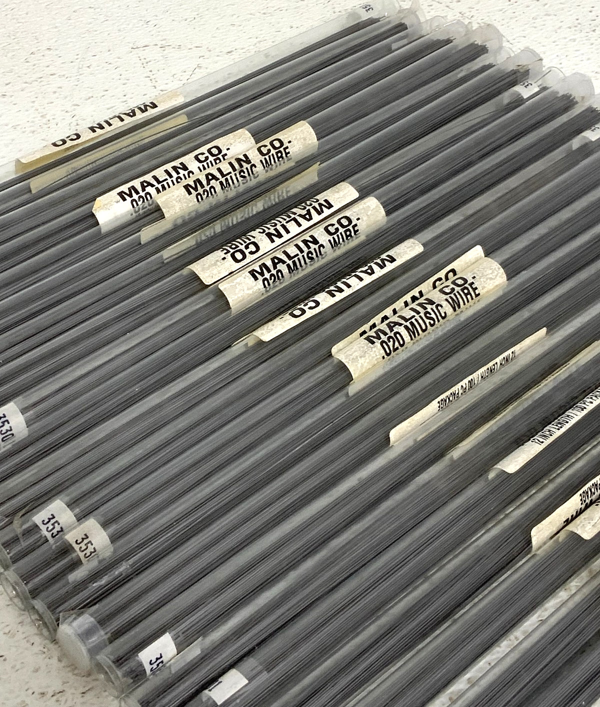 New Lot of 5 Malin Music Wire 0.02 12″ Inch Lenght
