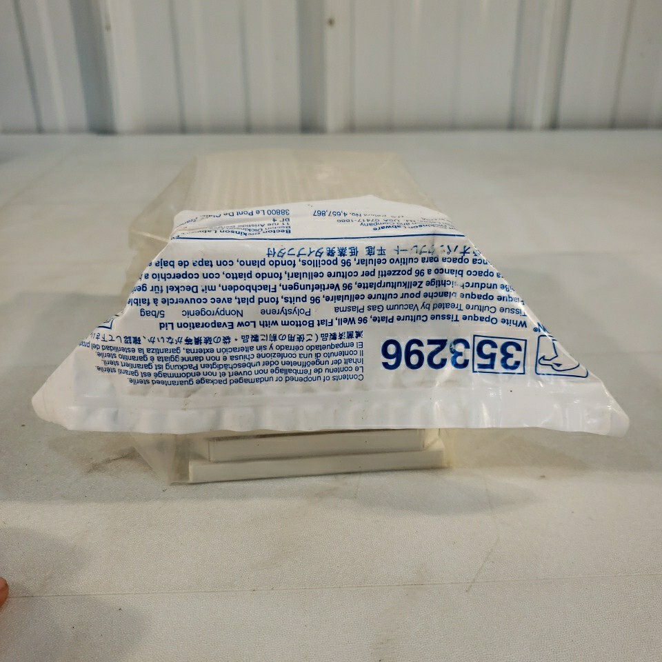 Becton Dickinson 353296 Tissue Culture Plate Falcon 5 Pack 96 Well Flat Bottom