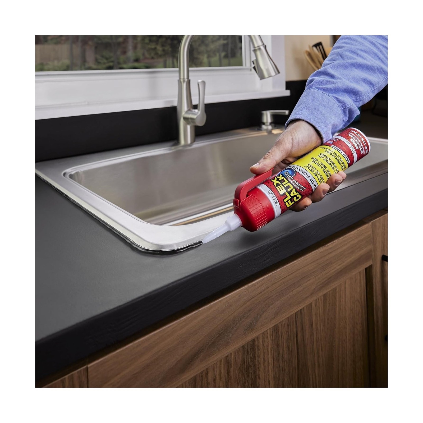Flex Caulk, Waterproof & Weatherproof Hybrid Polymer Sealant, S… USA FAST SHIP