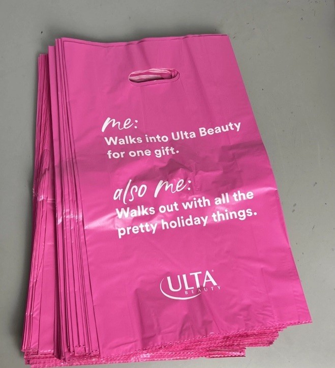 Lot Of 165 Ulta Hot Pink Plastic Bags Everyday Large