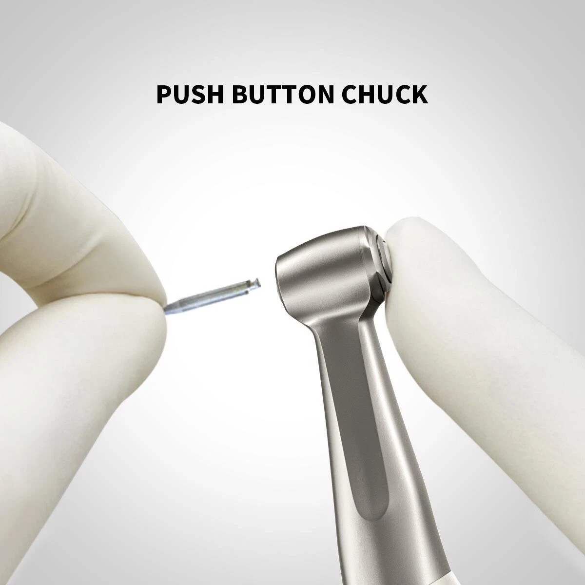 Dental Low Speed 1:1 Direct Drive Contra Angle Push Button Handpiece E-Type