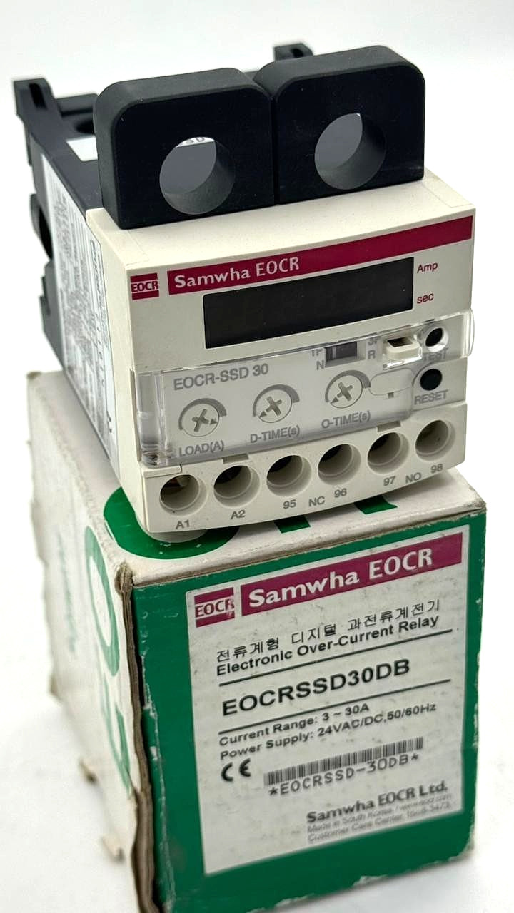 Samwha EOCRSSD30DB Electronic Overload Relay | 3–30A | 24VAC/DC