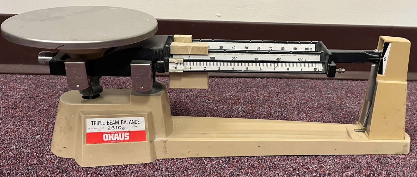 Ohaus Triple Beam Balance 700 / 800 Series 2610g 5lb Scale (Calibrated, Working)