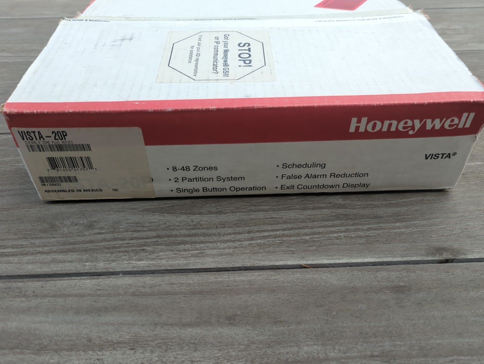 Honeywell VISTA-20P Ademco Control Panel w/ Transformer & Battery – Used