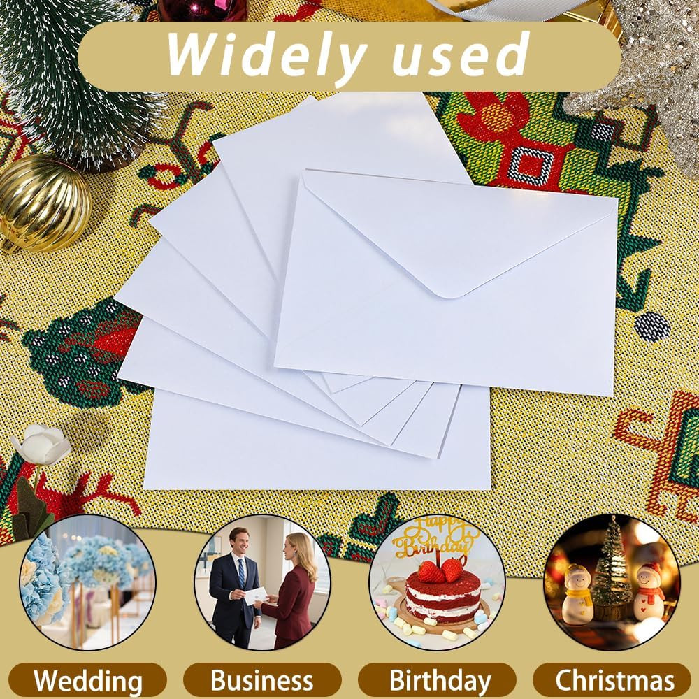 A7 Self-Sealing White Envelopes 50 Pcs – 5X7 Inches (5.31×7.67In) Premium 120G P