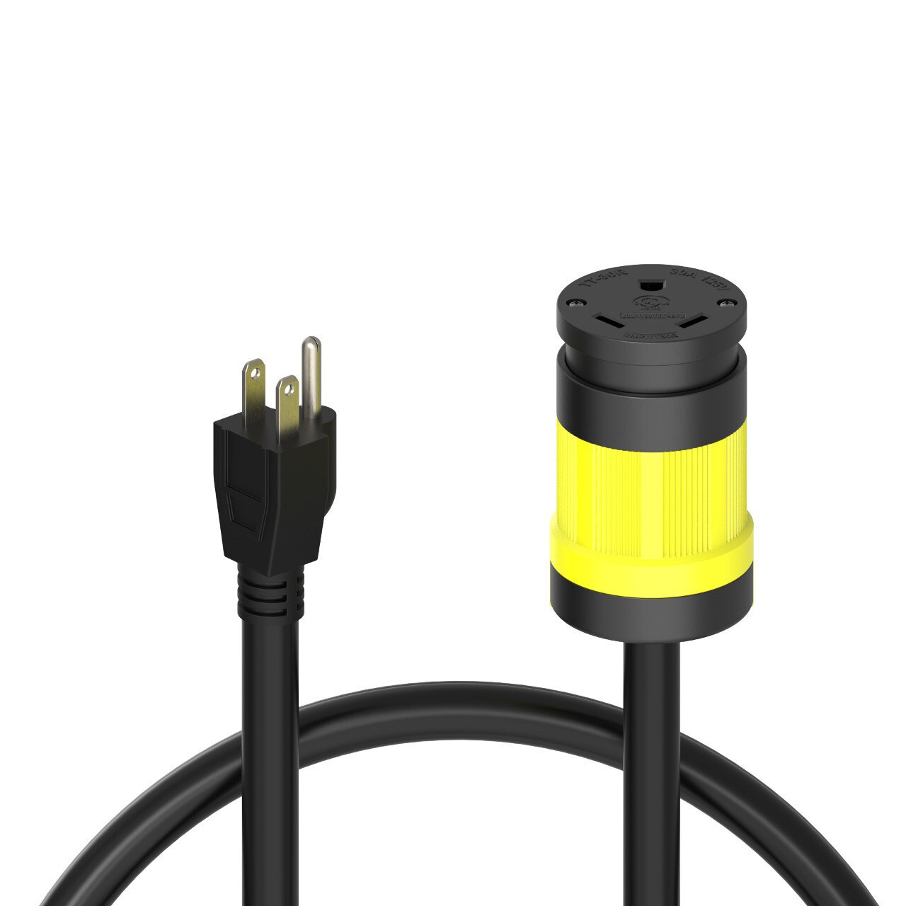 RV Camper Cord Adapter 15A Male to 30A Female 24inch Power Connector 110V 120V