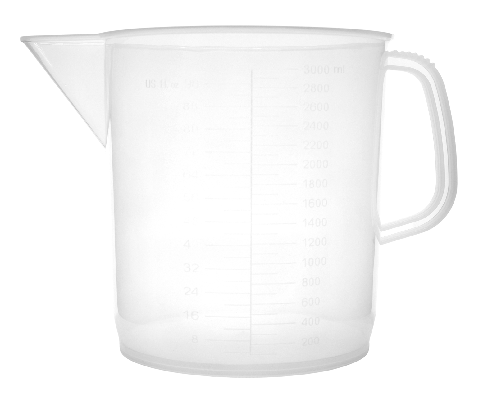 Measuring Jug, 3000ml – Polypropylene – Short Form – Eisco Labs